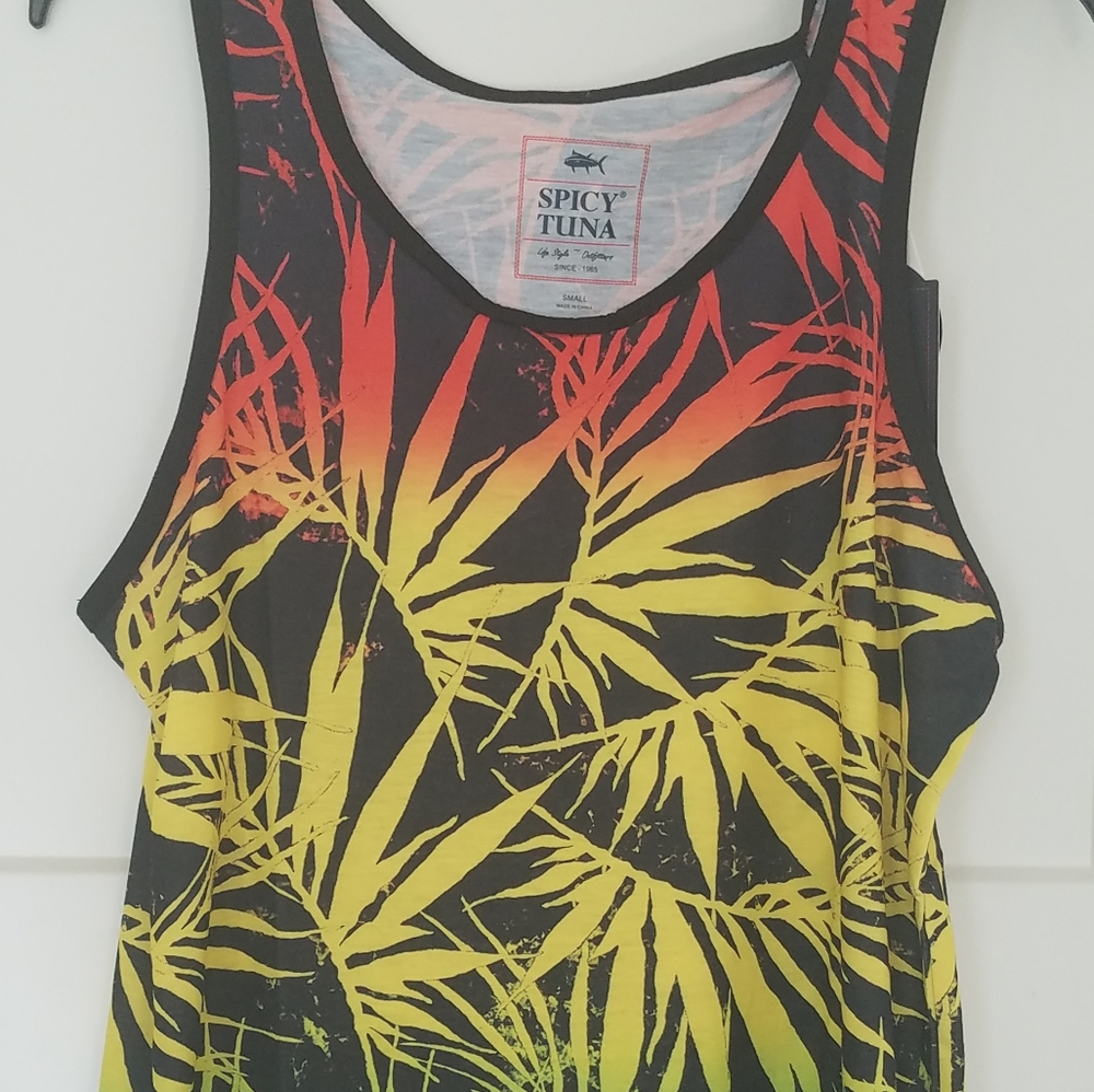 NWT Spicy Tuna Reggae Colored Tank Top